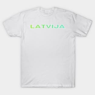 Green ombre latvija latviski - Latvia T-Shirt